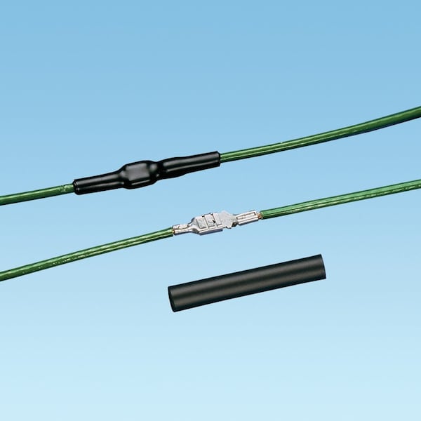 Panduit Adhesive Lined Heat Shrink Tube, Thin Wall, 2:1 I.D. Shrink Ratio, 1 in I.D. Before Shrinking, Black, 48 in, 5 PK HSTTVA100-48-5 - main